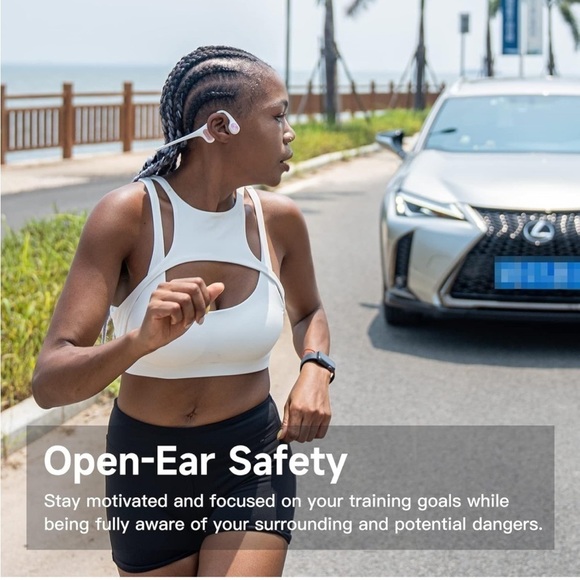 NIB Run Air IP67 Waterproof Wireless Bluetooth Open Ear Outdoor Sport Headphones - Picture 4 of 15